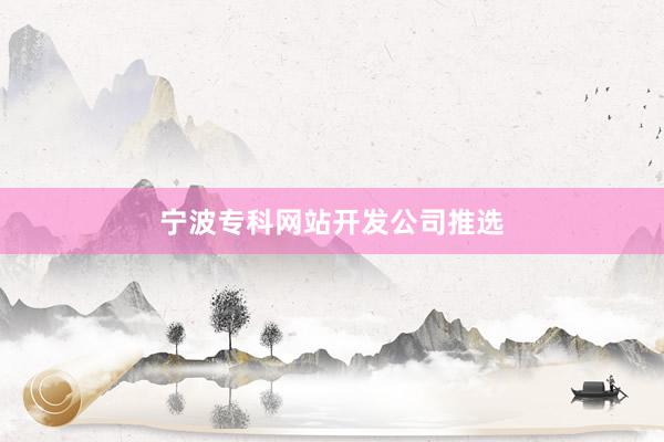 宁波专科网站开发公司推选